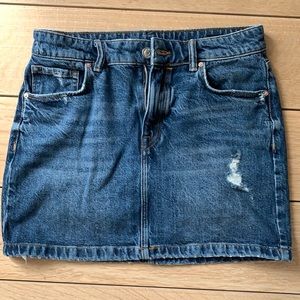 All Saints Denim Skirt